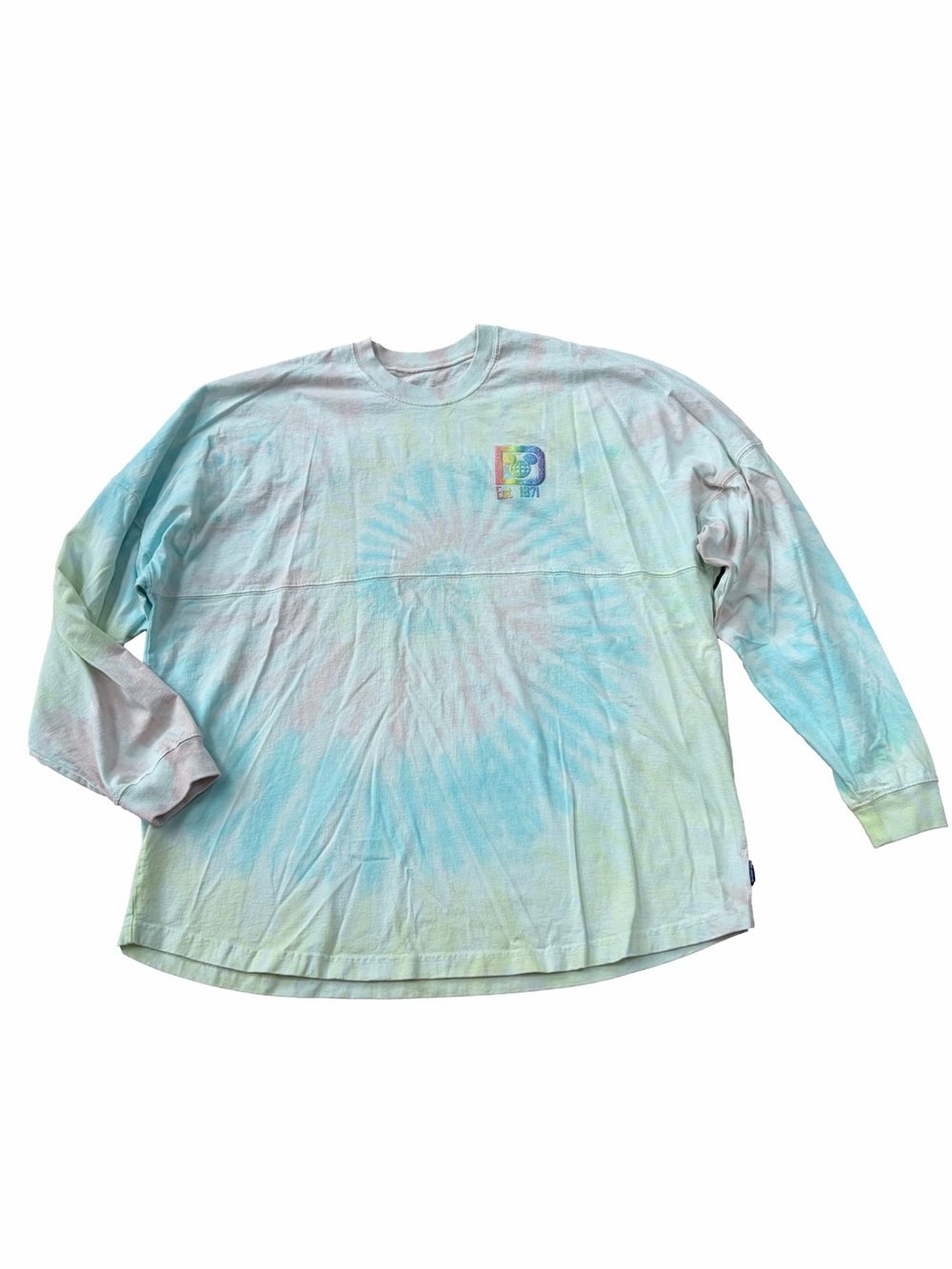 Disney Size XXL Double Extra Large Spirit Jersey Tie Dye Rainbow Cotton Candy - Picture 2 of 8